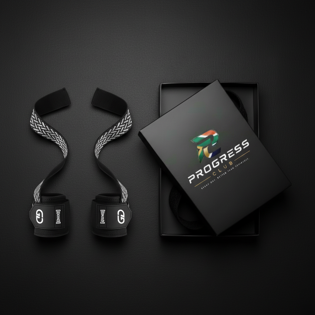 Progress Club Grey Straps + Box - Flat Lay