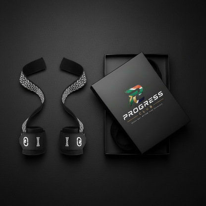Progress Club Grey Straps + Box - Flat Lay